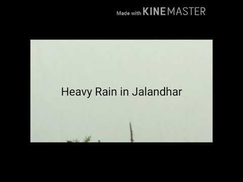 #RainInJalandhar Heavy rain in Jalandhar City Punjab