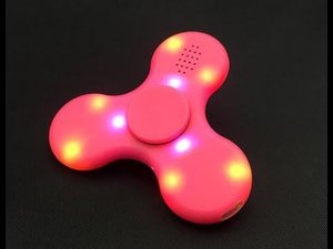 LED Finger Spinner with bluetooth speaker