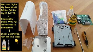 WD My Book World Edition (White Light) 3 TB Upgrade - Disassembly