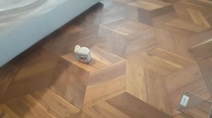 Обслуживание полов из натурального дерева покрытым малом.