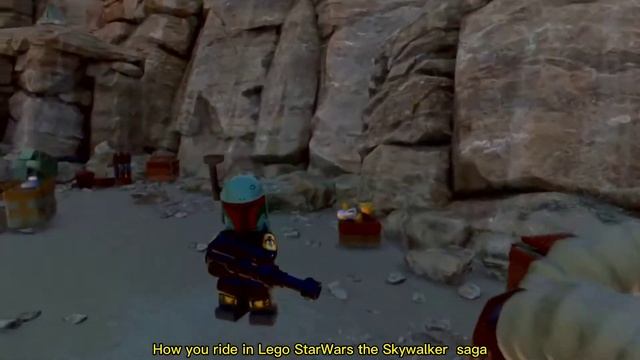 Boba Fett Riding The Rancor Comparison Lego StarWars the Skywalker Saga смотреть онлайн
