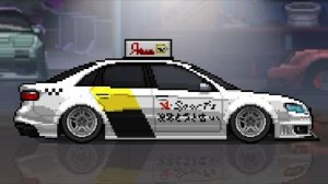 Яндекс такси по городу! Audi RS4 B7 - pixel car racer. #6