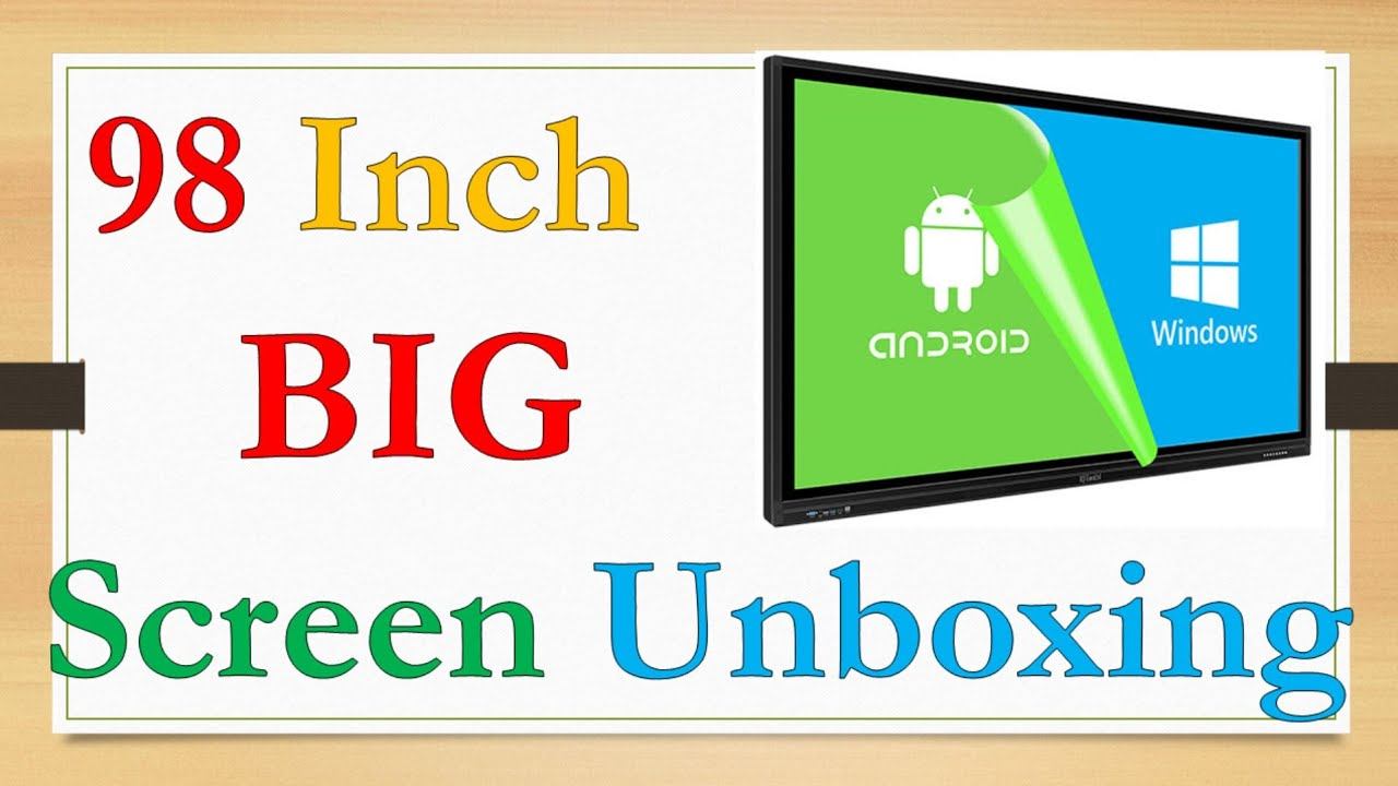 98 Inch Evota interactive panel Unboxing #technology #newgadgets
