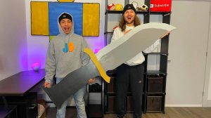 DIY GIANT ROBLOX MURDER MYSTERY 2 KNIFE!