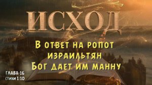 ИСХОД 16-1:10 / В ответ на ропот израильтян Бог дает им манну. EXODUS 16 1_10 God gives them manna.