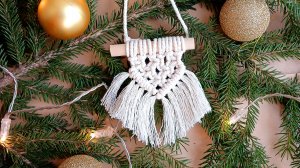 Мини панно в технике макраме