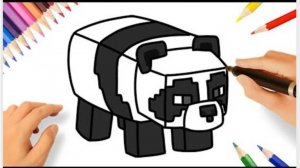 КАК НАРИСОВАТЬ ПАНДУ 🐼 | MINECRAFT