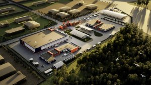 3D видео промышленного объекта. Видеоролик завода для презентации инвесторам и согласований.