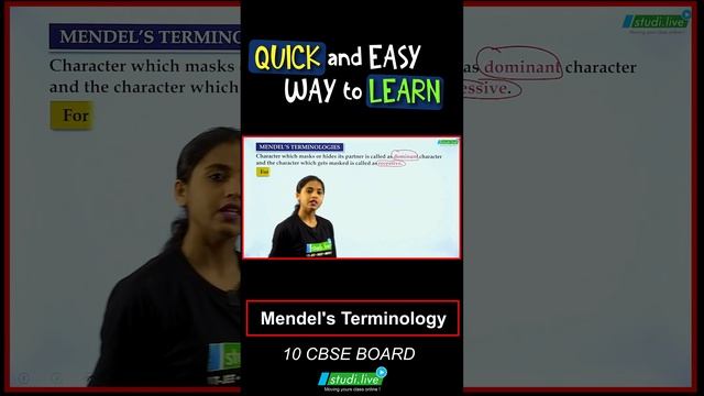 Mendel's Terminology || Heredity & Evolution || #education #sciencefacts #water #animals #biology