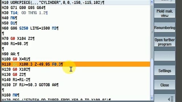 OD Tapper Turning Programming | Logical Programming | R-Loop | Manual Programming | CNC |