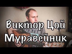 КАВЕР НА ГИТАРЕ  Виктор Цой - Муравейник . Гитара с нуля