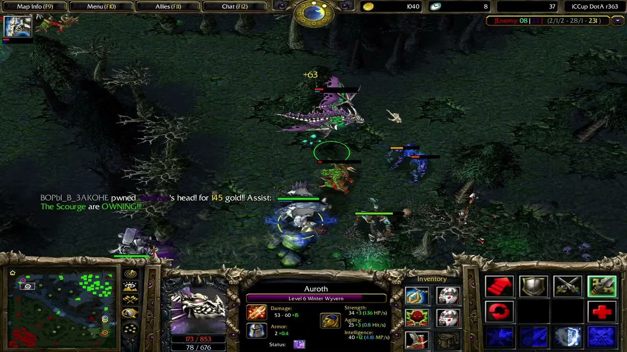 DOTA WINTER WYVERN GAMEPLAY ANTI HUSKAR MODE ON !!!