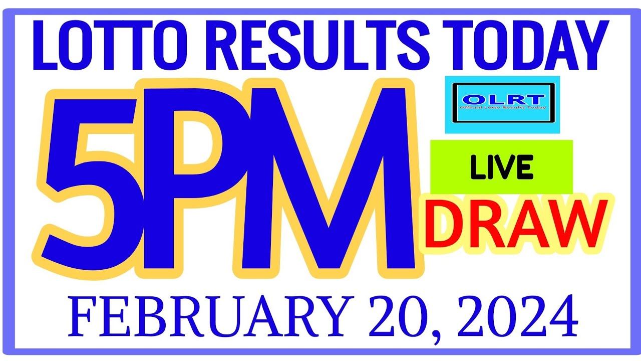 Lotto Results Today 5pm DRAW February 20, 2024 swertres results смотреть онлайн