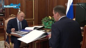 Владимир Путин встретился с губернатором Архангельской области Александром Цыбульским