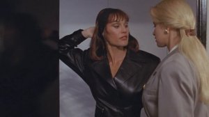 Cory Everson in leather