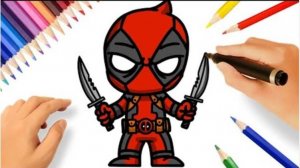 КАК НАРИСОВАТЬ ДЭДПУЛА