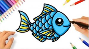 КАК НАРИСОВАТЬ РЫБУ