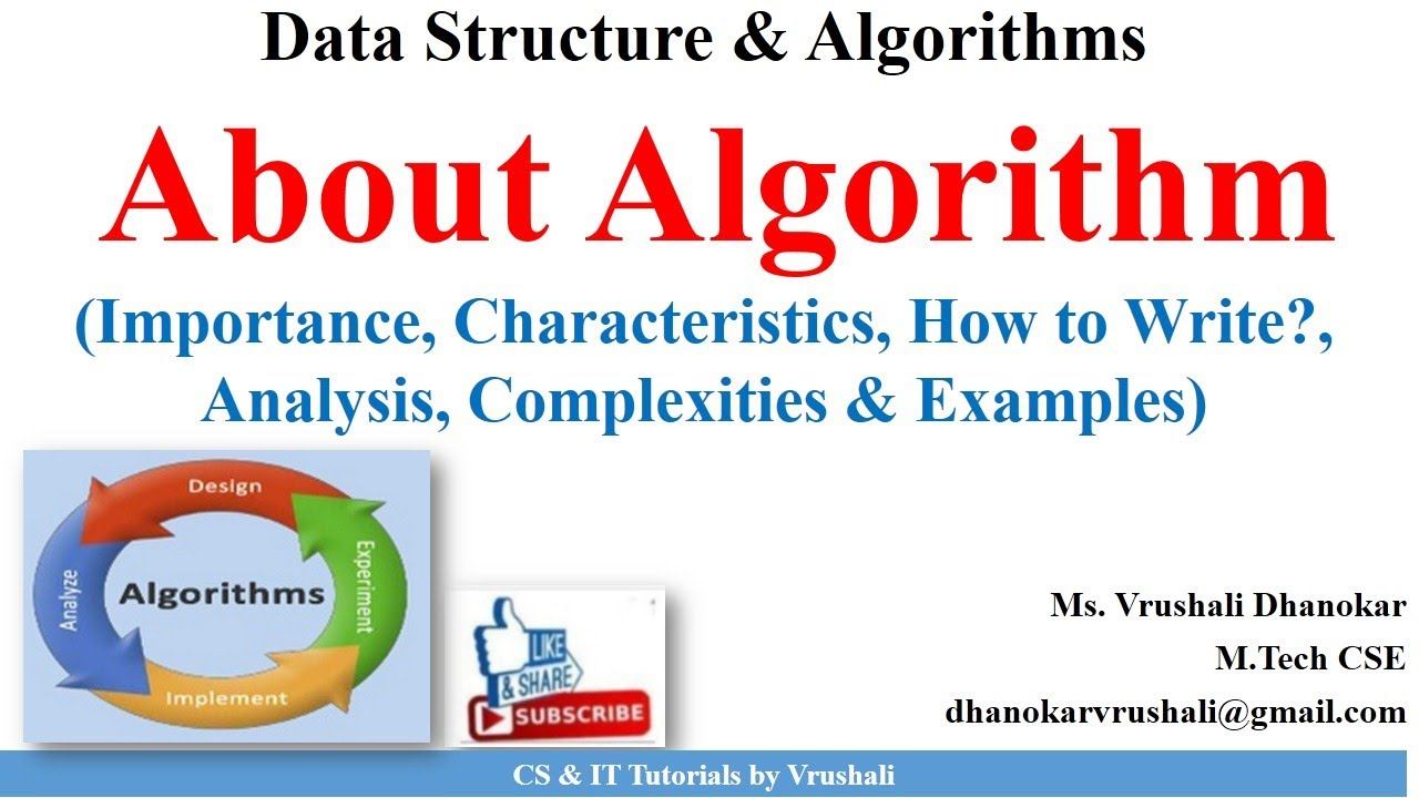 DSA 1.14  About Algorithm (Properties, Analysis, Complexities with Examples) How to Write?