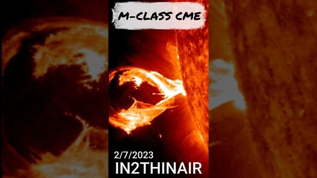 AMAZING Footage! M-CLASS Solar Flare Eruption  2/7/2023