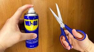 Использование WD-40 в быту! Как заточить ножницы? Как оттереть маркер? Как почистить шланг для душа?