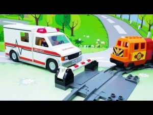Мультики про машинки с игрушками Плеймобил - Выносливость и полиция!