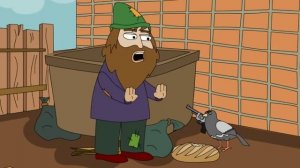 Дерзкий голубь, курлык курлык бомжара