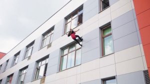 Спасение учеников из школы. Эвакуация на системах самоспас.