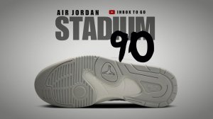 WHITE AND GREY 2023 Air Jordan STADIUM 90 DETAILED LOOK