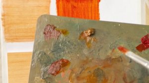 Оттенки оранжевых. Сравниваем три краски. Мастер - класс.