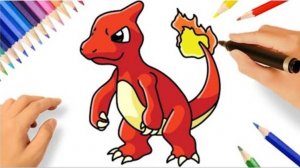КАК РИСОВАТЬ ЧАРМЕЛЕОНА | КАК РИСОВАТЬ ПОКЕМОНОВ