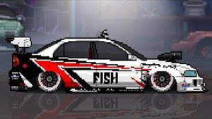 Лучший огненный феникс для новичков! Mitsubishi Lancer Evolution 6 - pixel car racer. #3