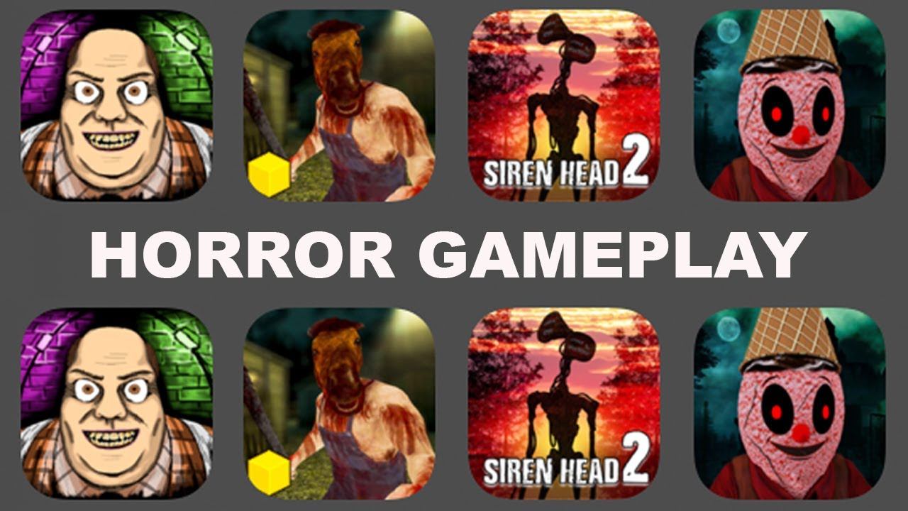 Horror GamePlay: Mr Dog Scary Story of Son, Head Horse, Siren Head Chapter 2, Ice Scream Scary смотреть онлайн