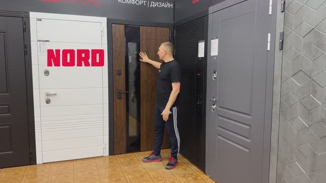 Входная дверь NORD с терморазрывом и стеклопакетом (Лабиринт) смотреть онлайн