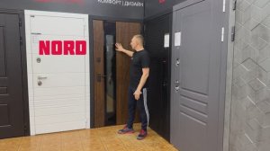 Входная дверь NORD с терморазрывом и стеклопакетом (Лабиринт)
