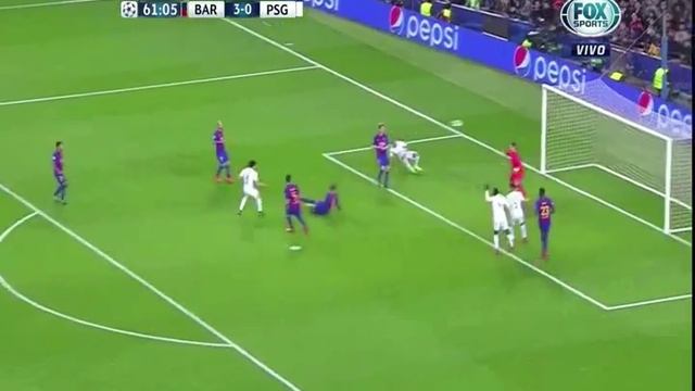 Барселона - ПСЖ (6-1) (гол Кавани) 4 гол