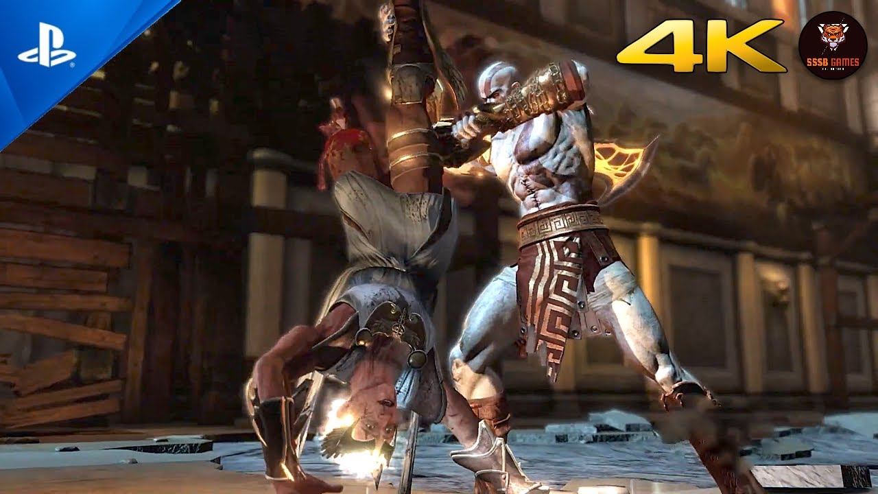 KRATOS VS HERMES BOSS FIGHT 4K | GOD OF WAR 3 смотреть онлайн