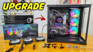 UPGRADE PC GAMER LIAN LI O11 DYNAMIC EVO COM LIAN LI GALAHAD AIO 360 RGB - MONTAGEM