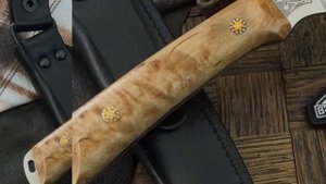 АиР нож с фиксированным клинком Снегирь-21, 95х18, карельская береза