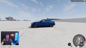 ✅ НАЛЕТЕЛ НА БОРДЮР НА СКОРОСТИ BeamNG.drive