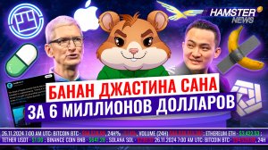 Харакири за мошенничество, Тим Кук о криптовалюте и крупный провал Pump.fun ⚡️ Hamster News
