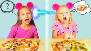 Телепатия ПИЦЦА Челлендж от Марго и Виолы