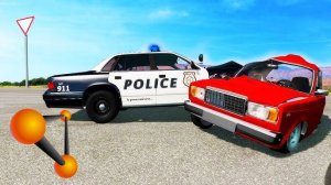 BeamNG Drive - Реалистичные автомобильные аварии и погони и ДТП. Дорога в никуда. Бимка.