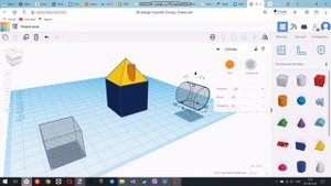 Работа в TinkerCAD: использование вырезающего тела