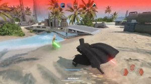 Darth Nihilus vs Jedi Knight Revan lightsaber duel in Star Wars Battlefront II. (PC, modded)