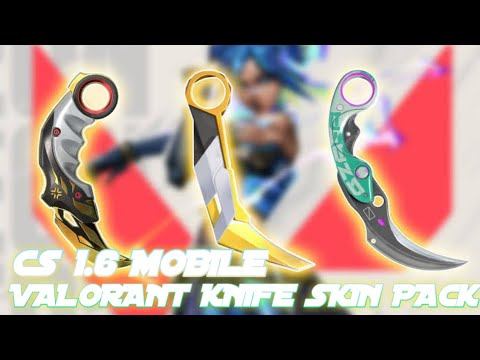 CS 1.6 Mobile Valorant Knife Skin Pack by Moth - CSGO Mobile