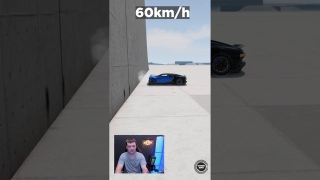 BUGATTI CHIRON КРАШ ТЕСТ - BeamNG.drive #shorts #beamngdrive #dobroedet