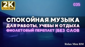 2К Спокойная музыка для работы, учебы, фона - музыка без слов |035 Фиолетовый переплет