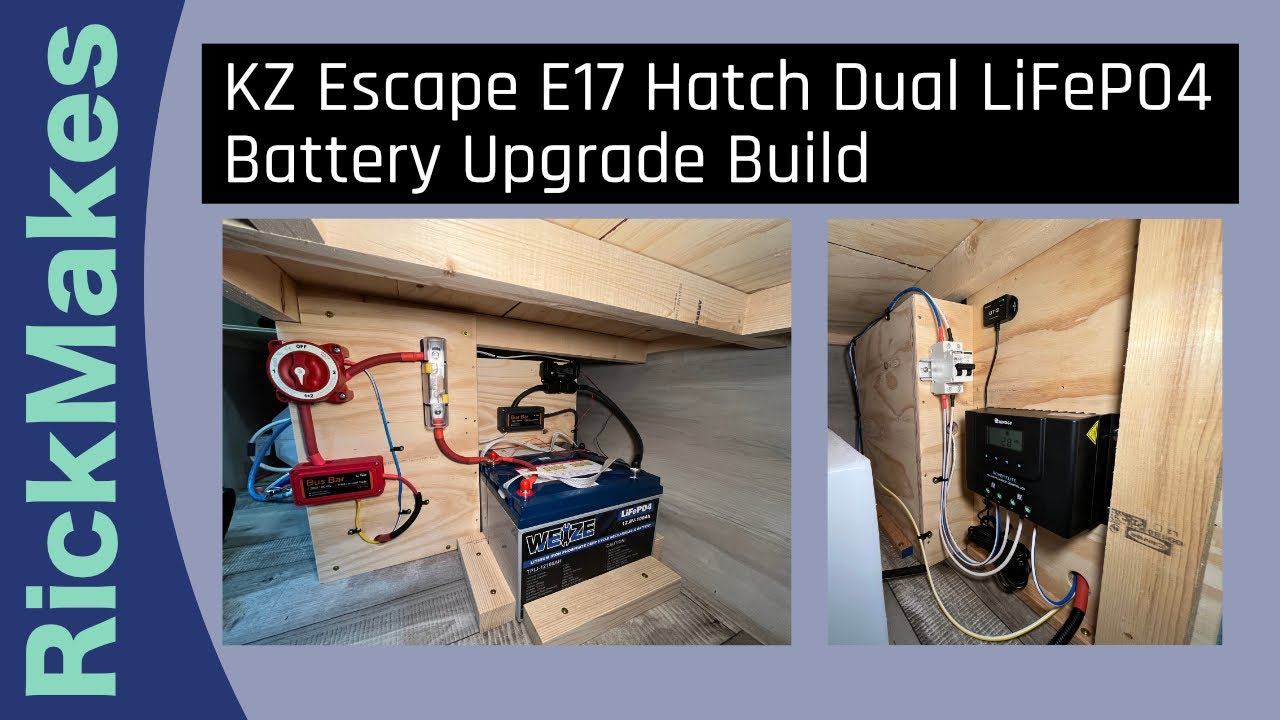 KZ Escape E17 Hatch Dual LiFePO4 Battery Upgrade Build