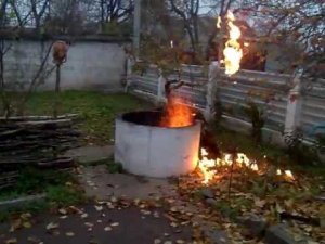 Утилизация отходов бензином в домашних условиях