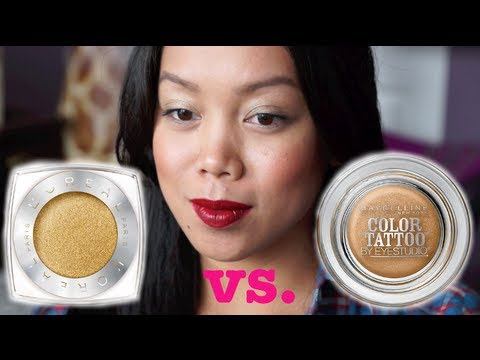 Maybelline Color Tattoo Vs. Loreal Infallible Eyeshadow first impression/ review - itsJudytime смотреть онлайн